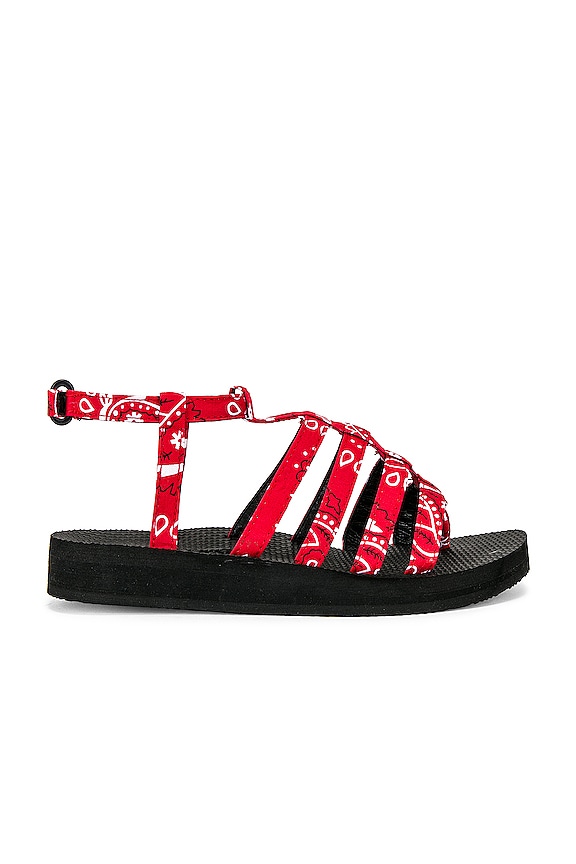 view 1 of 5 SANDALIA SPARTIATE in Red Bandana