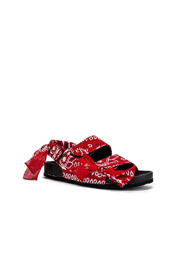 view 2 of 5 Bandana Sandal in Red
