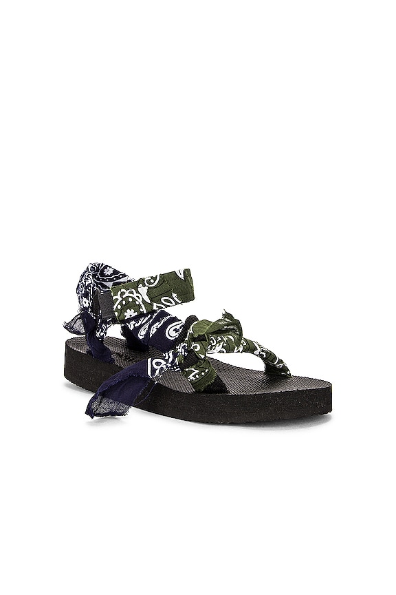 view 2 of 5 Trekky Bandana Sandal in Kaki Navy Bandana