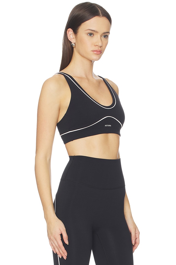 view 2 of 4 SOUTIEN-GORGE DE SPORT SPORTS BRA in Black & Cream