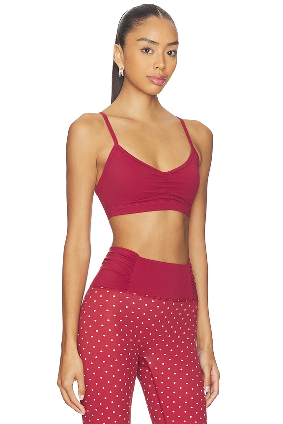 view 2 of 4 Adjustable Sports Bra in Merlot