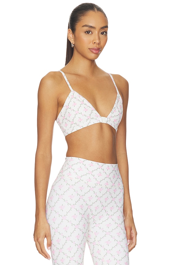 view 2 of 5 Clasp Sports Bra in Rose Lattice