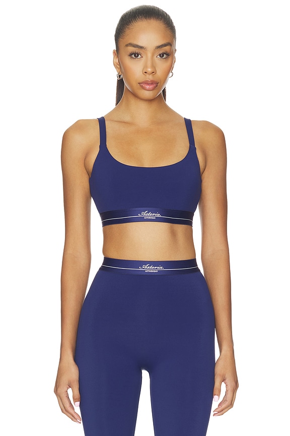 view 1 of 4 Wide Strap Sports Bra in Navy