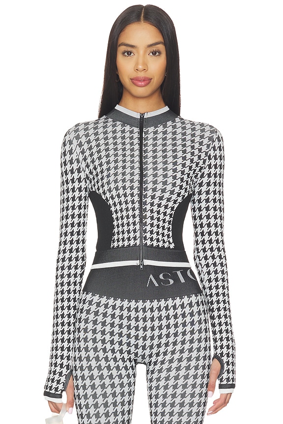 view 2 of 6 CHAQUETA ZIP UP in Black & White