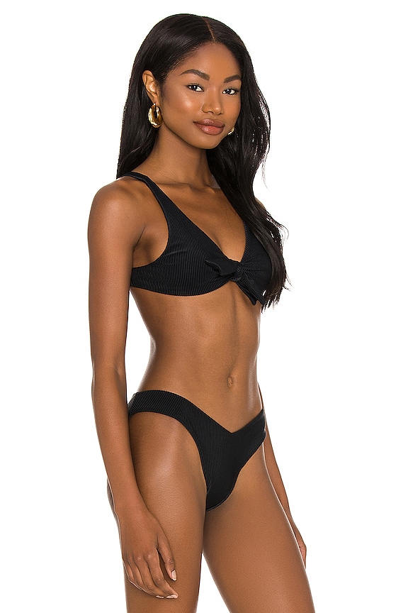 view 2 of 4 X Madelyn Cline Lilah Bikini Top in Onyx