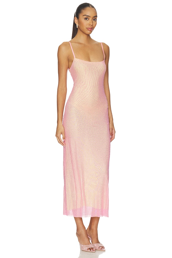 view 2 of 4 VESTIDO CRYSTAL HOTFIX CAMI in Bubblegum