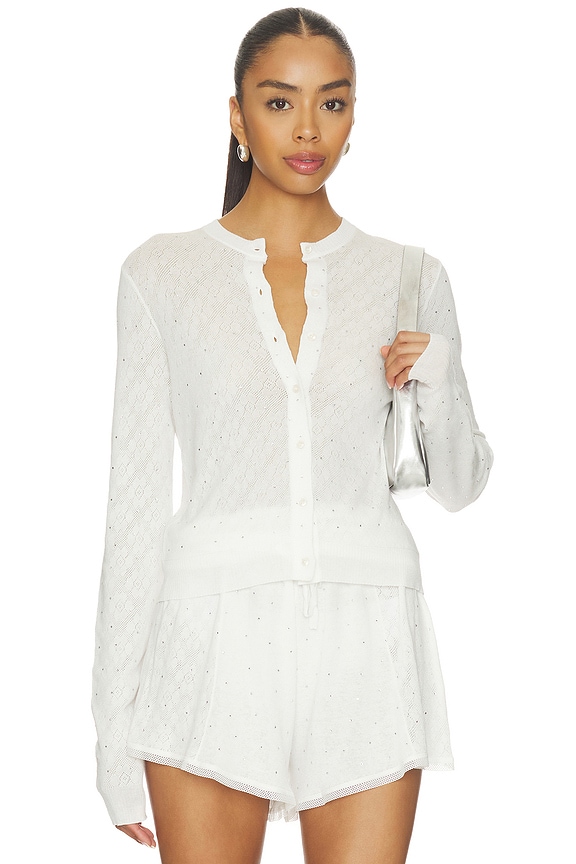 view 1 of 5 CÁRDIGAN GIRLY RIB KNIT in Off White