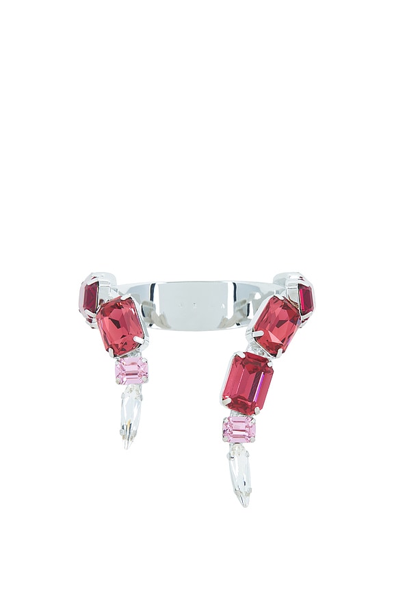 view 2 of 4 Ombre Crystal Wrap Cuff Bracelet in Ombre Pink