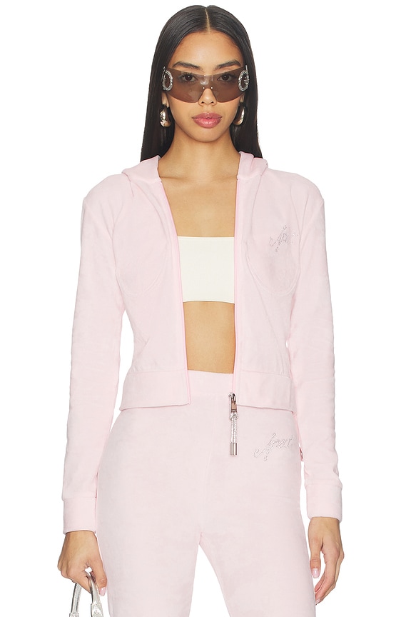 view 2 of 6 Bitchy Track Jacket in Light Pink