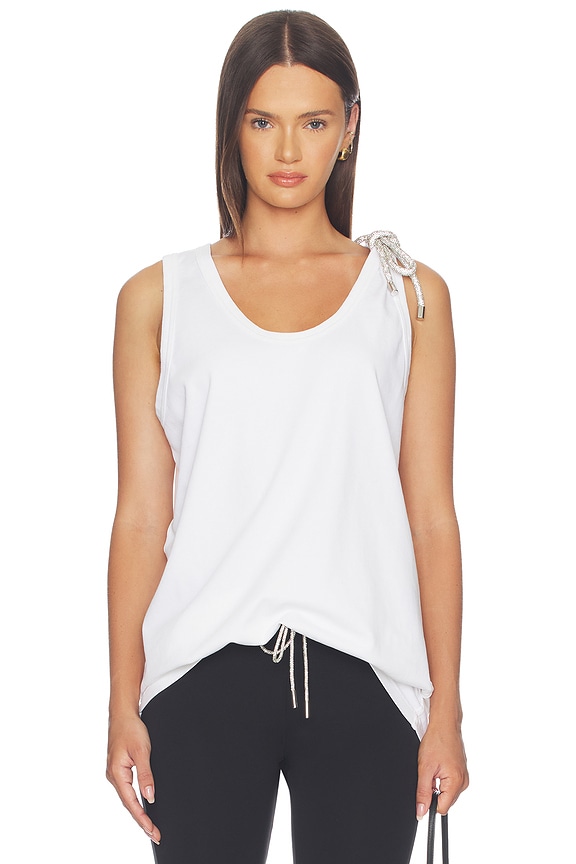 view 1 of 5 CRYSTAL KNOT TANK 탑 in White