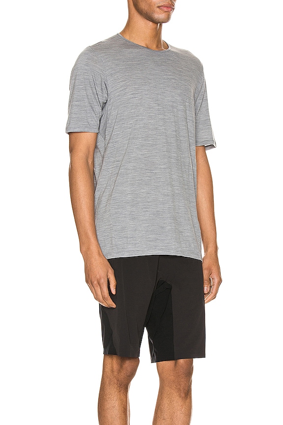 view 2 of 4 Frame Short Sleeve Tee in Ash Heather