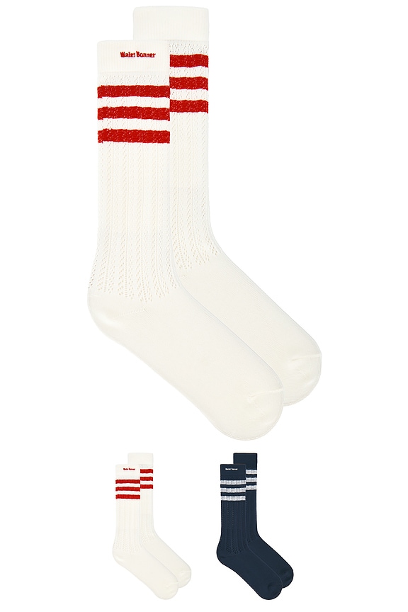 view 1 of 3 Cro Hi Sock in White & Navy