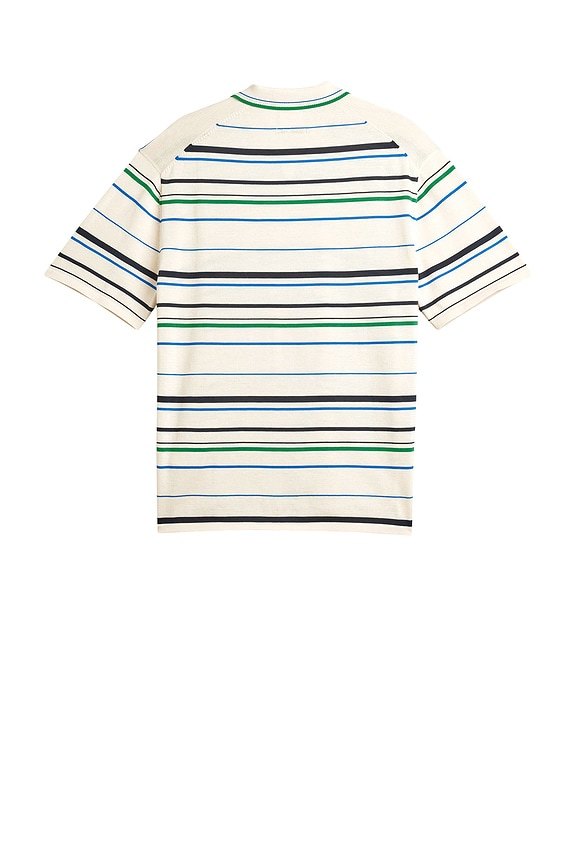 view 2 of 4 Knit Polo in Wonder White, Green, Bluebird, & Night Indigo