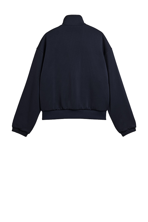 view 2 of 5 Pique Track Top in Night Navy