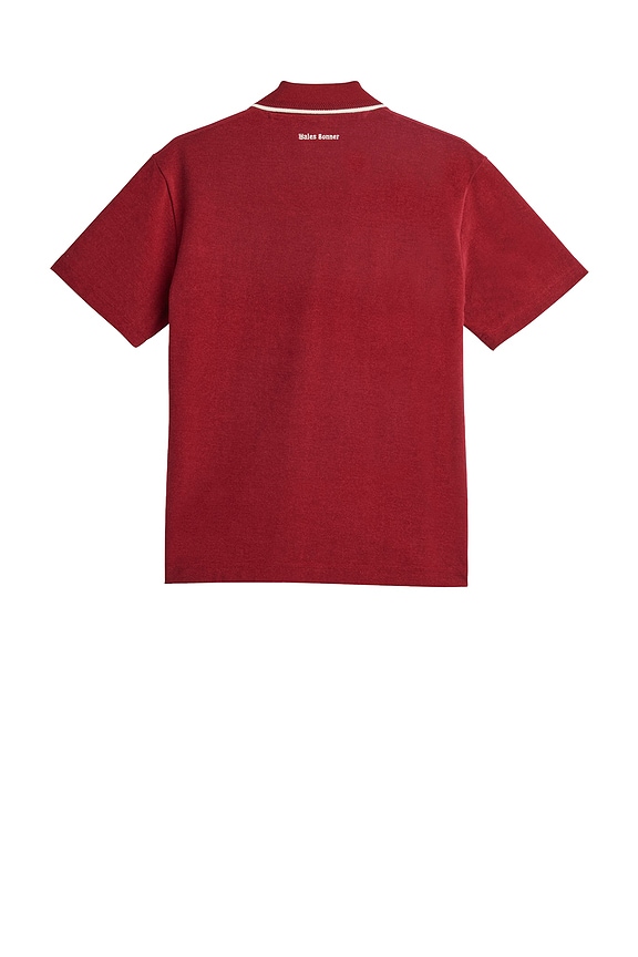 view 2 of 4 POLO MANCHES COURTES in Collegiate Burgundy