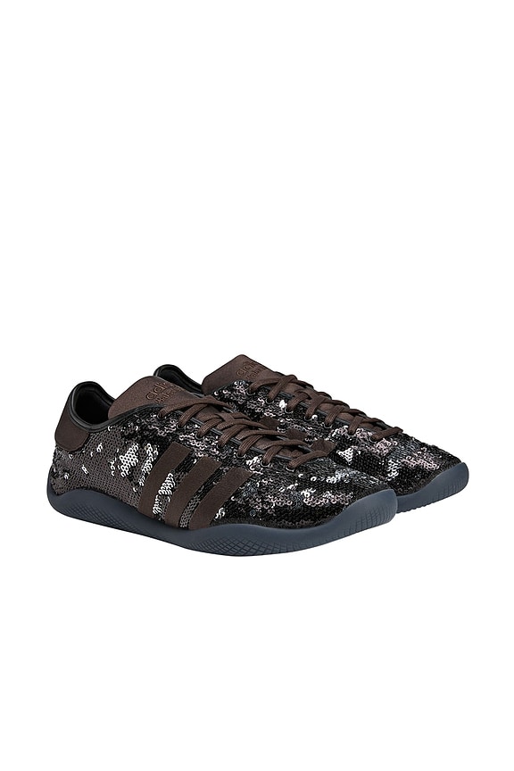 view 2 of 6 Lo Pro Sequin Sneakers in Core Black, Silver Metallic, & Dark Brown