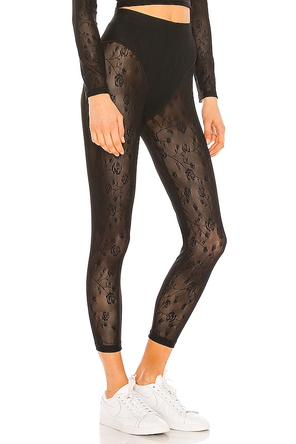 view 2 of 4 LEGGINGS FRENCH CUT in Black