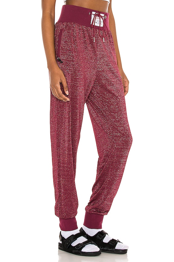 view 2 of 5 Hi Rise Sweatpant in Oxblood Lurex