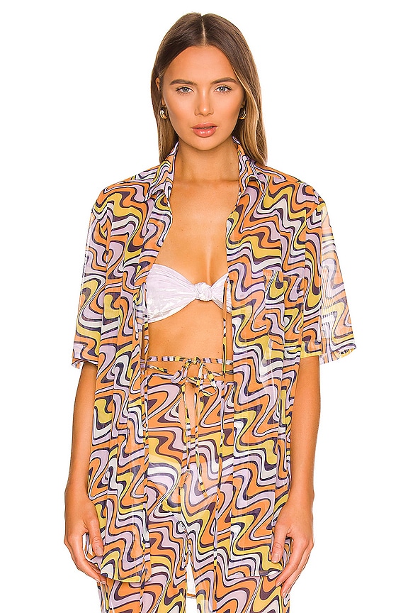 view 1 of 5 CAMISA VACATION in Retro Swirl