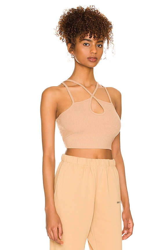 view 2 of 4 Seamless Keyhole Rib Tank in Chino