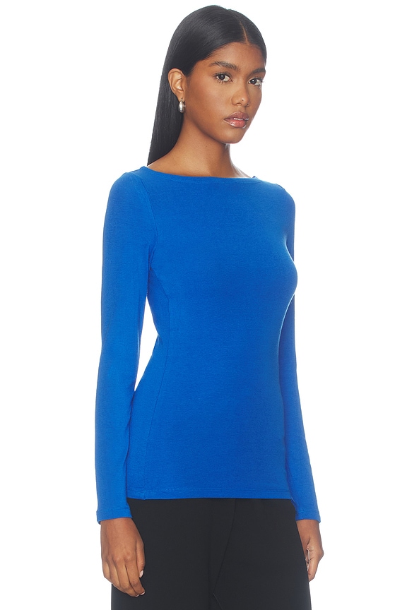 view 2 of 4 Lane Boatneck Top in Lapis