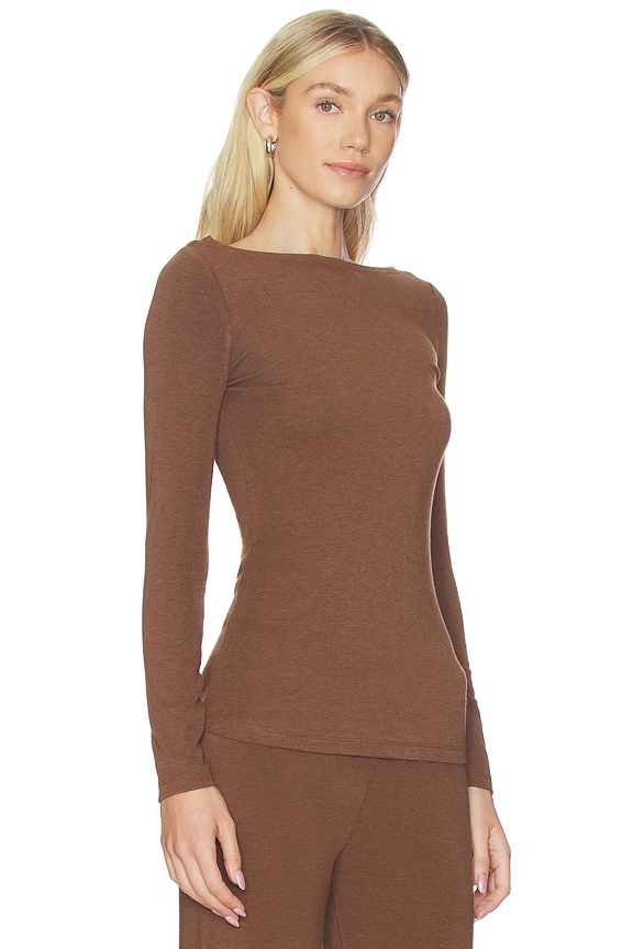 view 2 of 4 x REVOLVE Lane Boatneck Top in Mocha