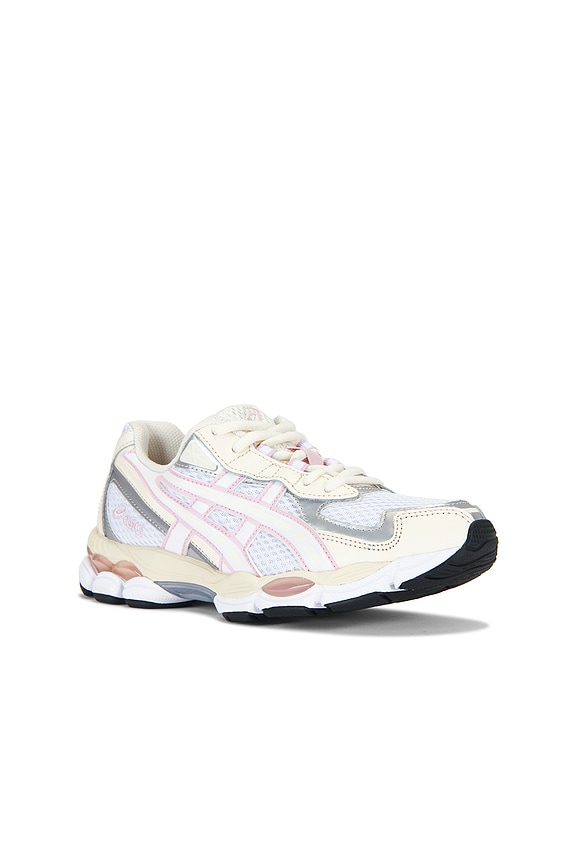 view 2 of 6 Gel-NYC 2055 Sneaker in White & Barely Rose