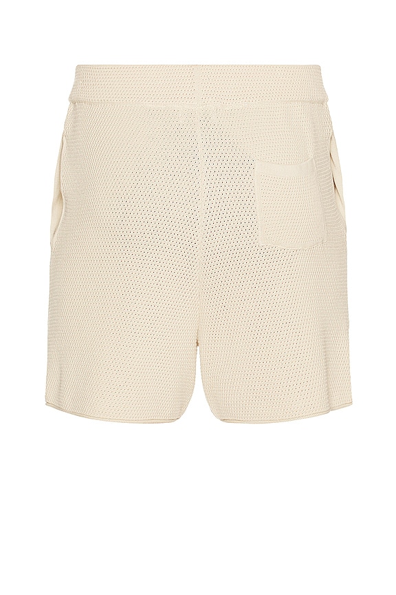 view 2 of 4 Crochet Mesh Shorts in Ecru