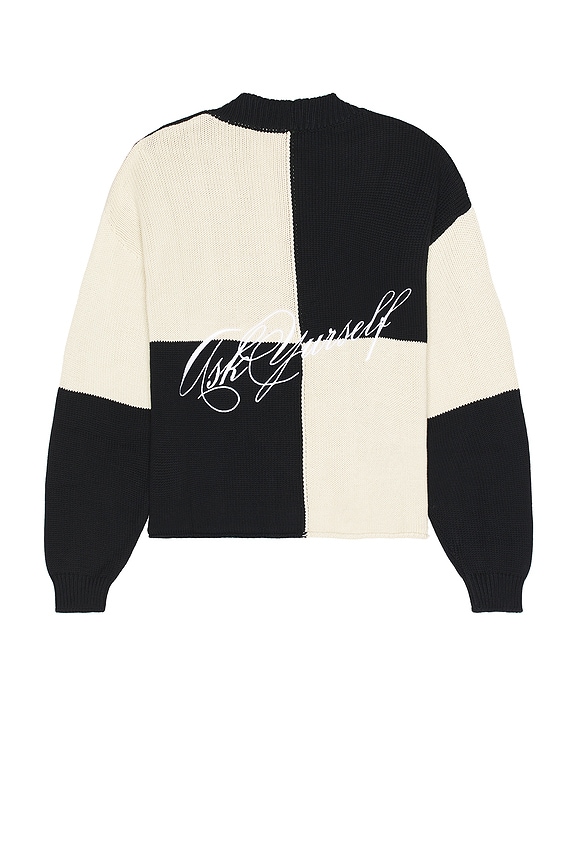 view 2 of 3 CÁRDIGAN in Black & Ecru