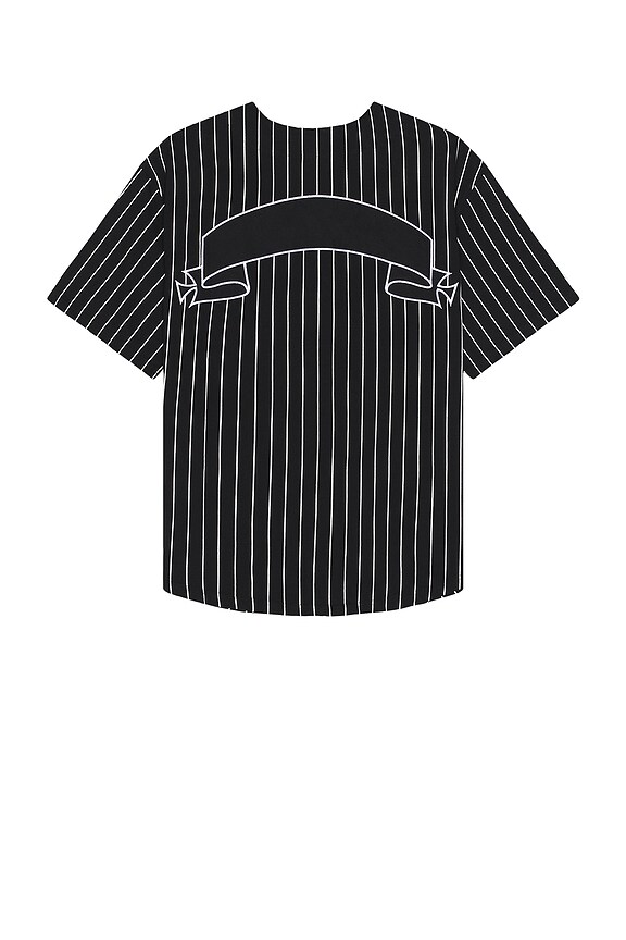 view 2 of 3 Banned Baseball Shirt in Black & White