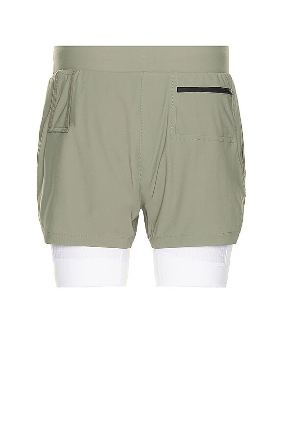 view 2 of 4 Tetra-lite 5 Liner Short in Sage/white