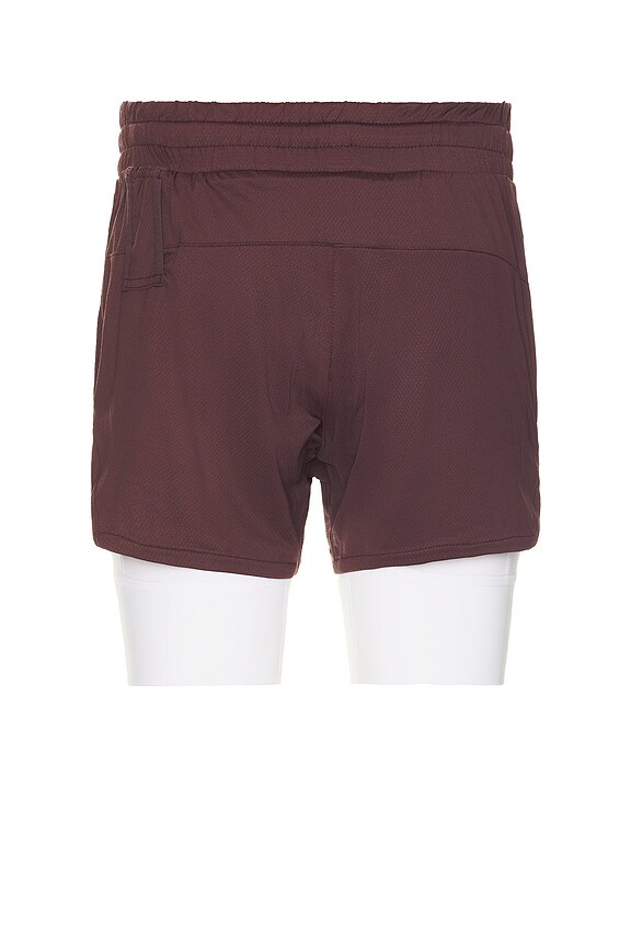 view 2 of 5 SHORT DOUBLÉ AEROSILVER in Plum & White