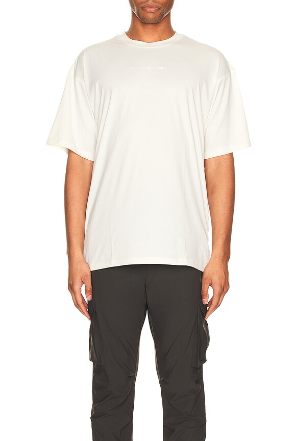view 4 of 5 Nano Mesh Oversized Tee in Ivory Cream