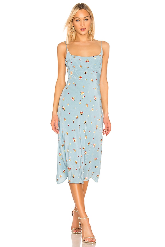 view 1 of 3 Joan Dress in Sky Blue Pansy