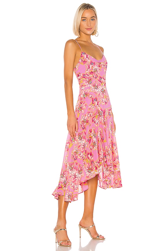 view 2 of 3 Janine Dress in Lavender & Pink Floral