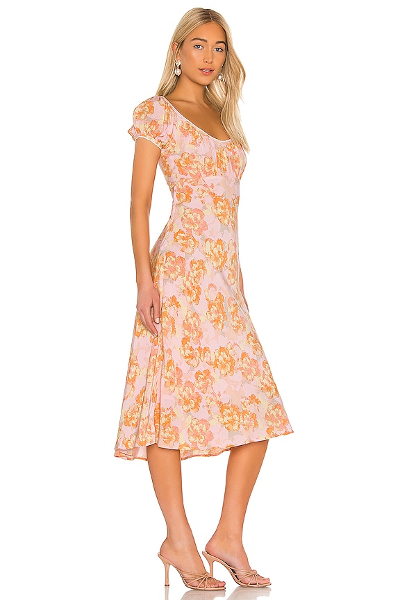 view 2 of 3 Caprice Dress in Pink Papaya Floral