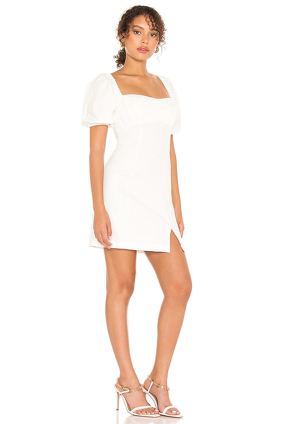 view 2 of 3 MINIVESTIDO PUFF SLEEVE in Off White