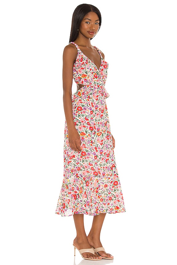 view 2 of 4 Wildflower Dress in Pink Red Floral