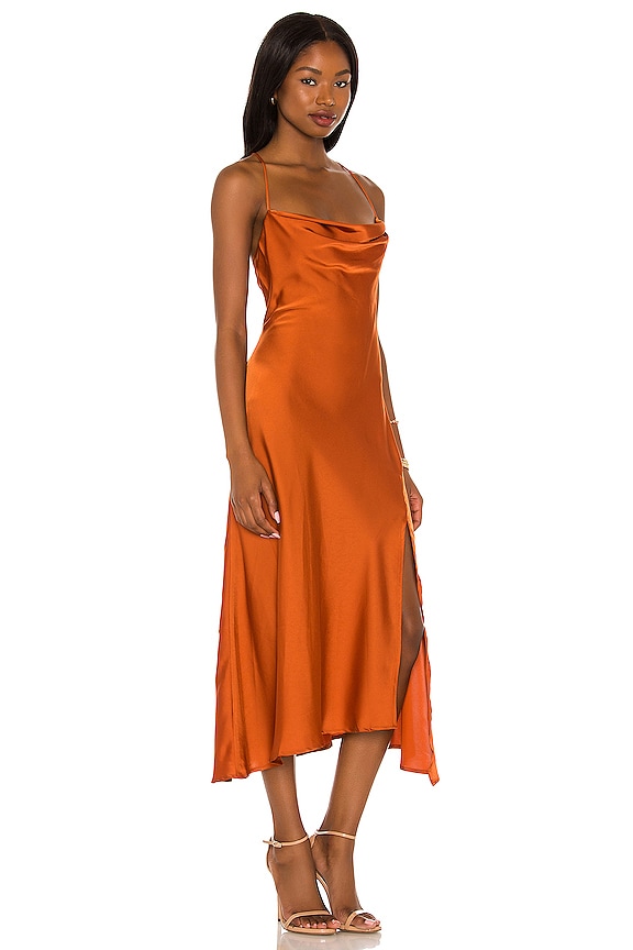 view 2 of 3 Gaia Dress in Rust