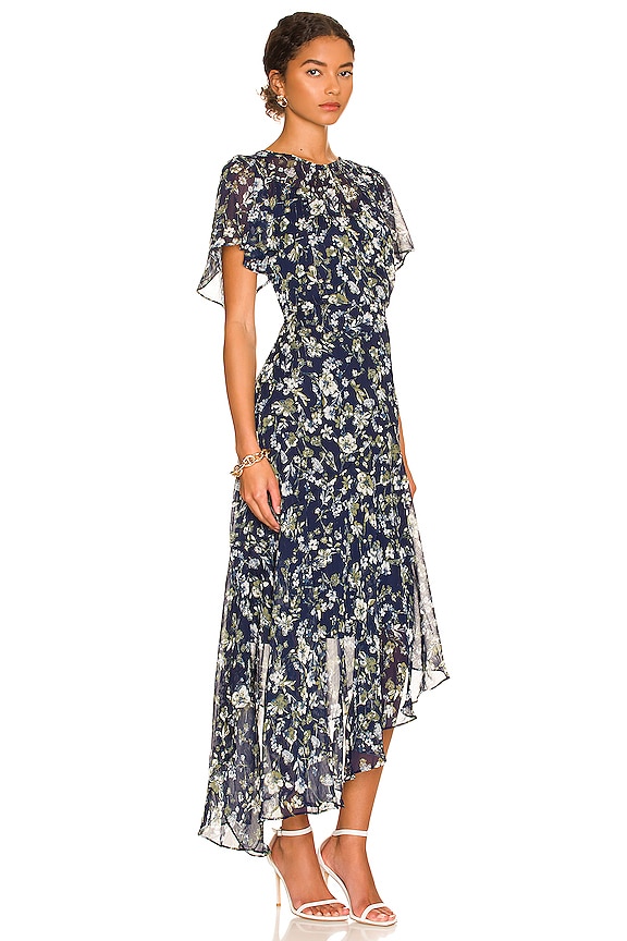 view 2 of 3 맥시원피스 in Blue & Green Floral