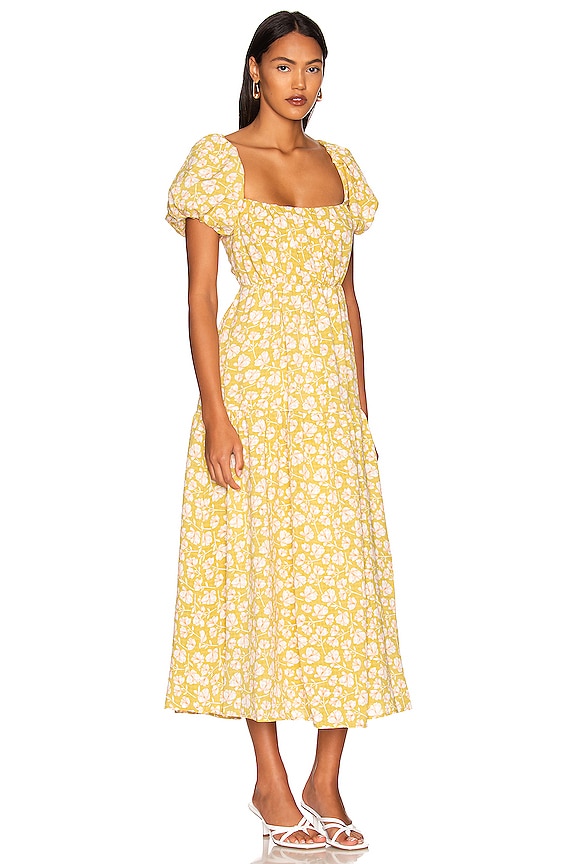 view 2 of 3 ROBE MAXI BUBBLE in Olive & Peach Floral