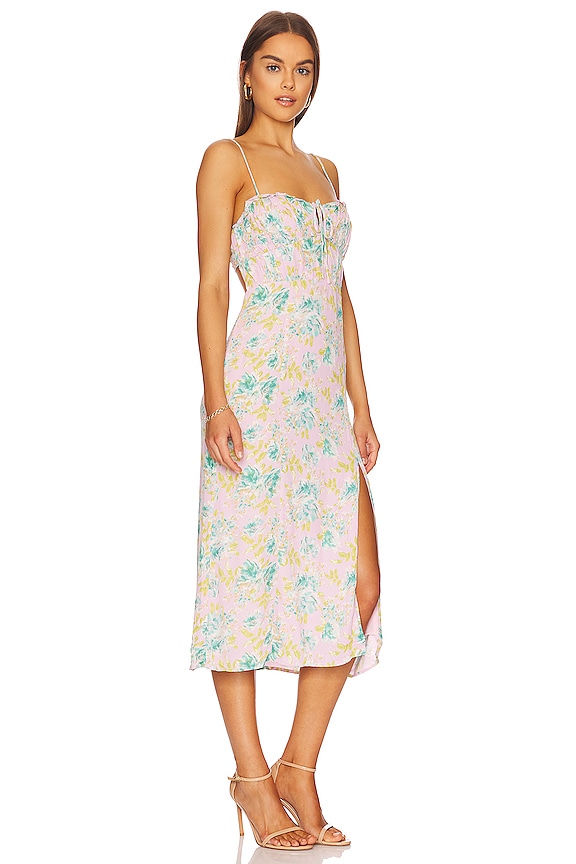 view 2 of 3 Verana Dress in Pink Turquoise Floral