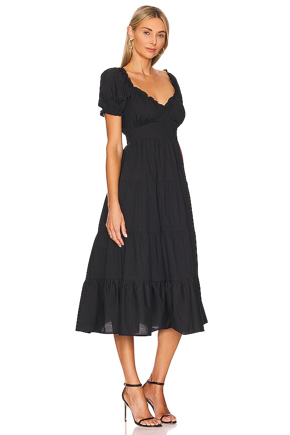 view 2 of 3 ROBE BUSTIER CINTRÉE in Black