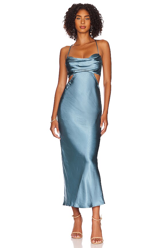 view 1 of 3 Colette Dress in Slate Blue