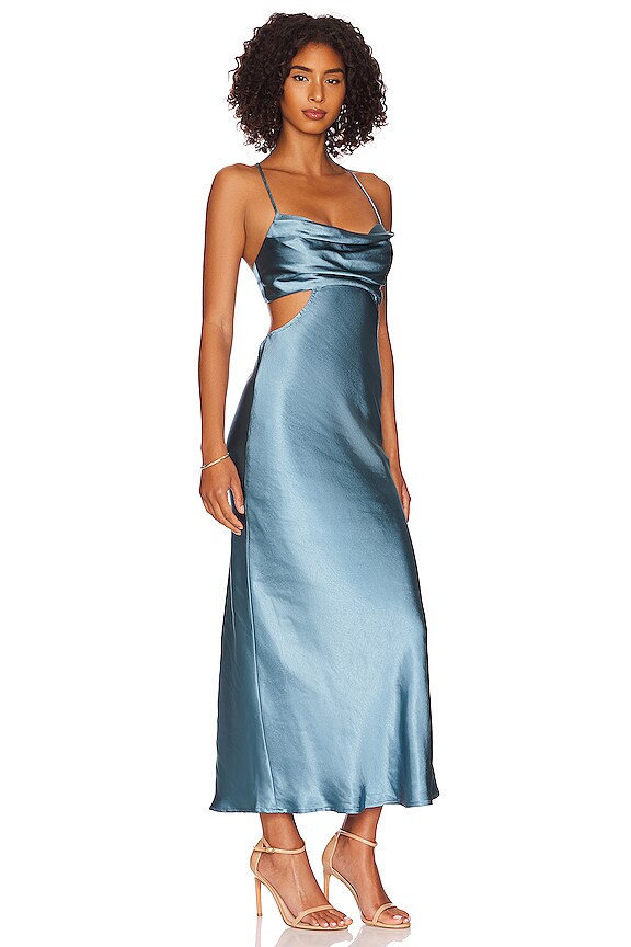 view 2 of 3 Colette Dress in Slate Blue