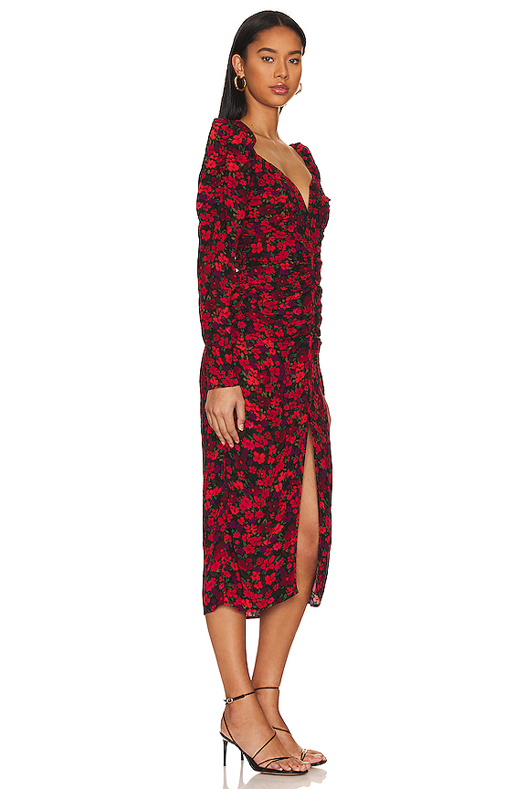 view 2 of 3 JAMILA ドレス in Red Orange Multi