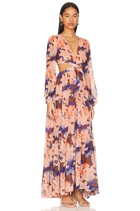 view 2 of 3 ROBE LIVELY in Brown Coral Floral