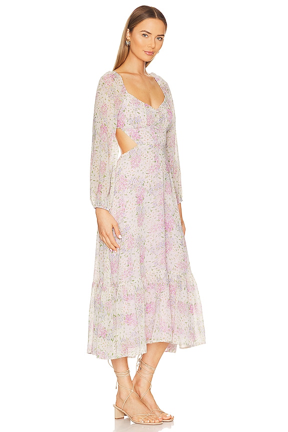 view 2 of 3 Shayla Dress in Lilac & Blue Multi