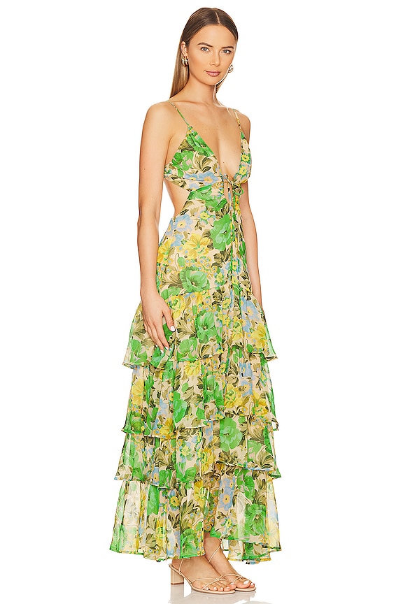 view 2 of 3 VESTIDO ANERIA in Green Multi