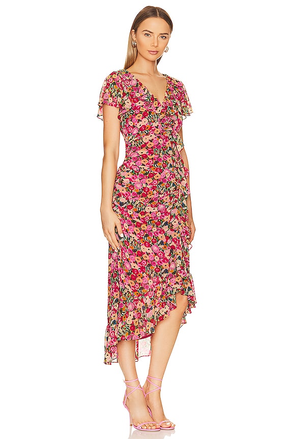 view 2 of 3 ROBE VILMA in Red Multi Floral